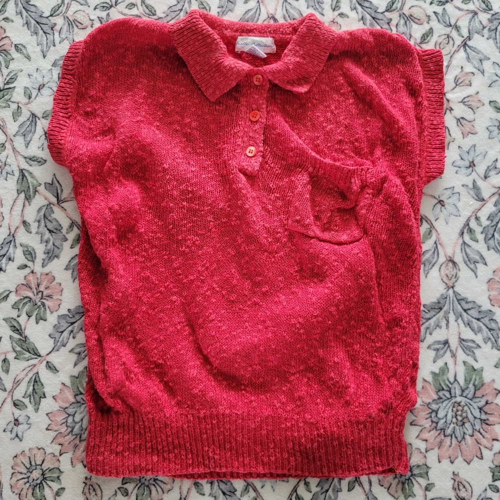 Abratti Collection | 90s Vintage Knit Collared Shirt